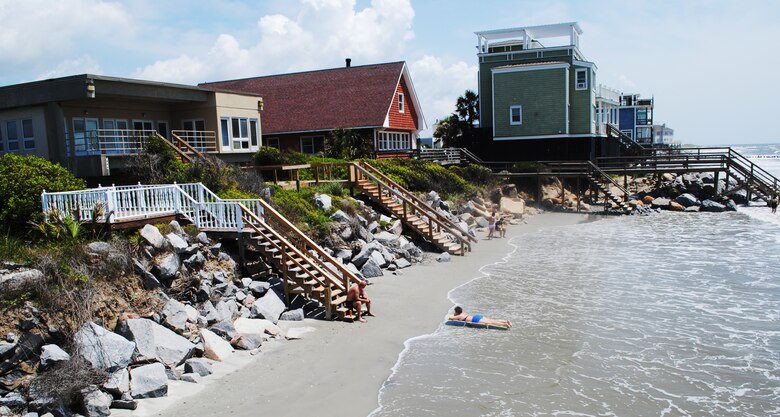 Folly Beach will be renourished beginning in late October 2013 to protect infrastructure and property after Mother Nature has taken much of the sand off the beach.