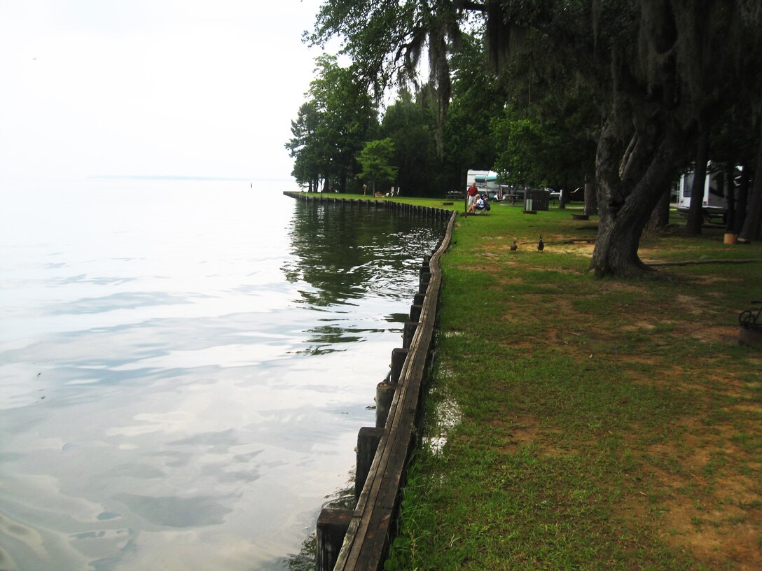 The Charleston District built a new lakewall for the Joint Base Charleston Short Stay Recreation Area as part of their MWR program.