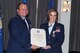 Retired Lt. Gen. (Dr.) Charles B. Green, former Air Force Surgeon General, officiates the retirement of Maj. Gen. Kimberly A. Siniscalchi, 15th Assistant Air Force Surgeon General, Medical Force Development and Chief of the Nurse Corps, during a ceremony on Aug. 9, 2013 at Bolling Air Force Base, Md. (Photo by Larine Barr, U.S. Air Force) 
