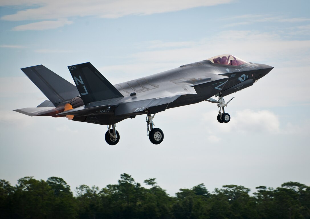 First F 35C Flight At Eglin