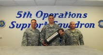 The 364th Ground Liaison Detachment is the primary advisory, coordination and informational conduit for the integration of air and ground elements during the conduit of joint operations. In preparation for these types of missions, the 364th GLD plans, coordinates, executes and evaluates joint training exercises. Performing these exercises better prepares the 5th Bomb Wing aircrews for real world operations through mission briefs, execution of integrated training, debriefings with the ground elements, and after-action reviews. In addition to the primary mission, the 364th GLD serves as the official liaison to all ground component visitors to Minot Air Force Base, N.D., and provides advice to Air Force personnel assigned to visiting U.S. Army Installations. (Photo courtesy of the Command Chief’s Office)