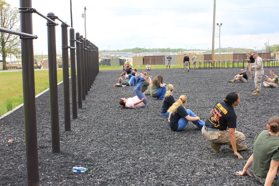 Military Spouse MCMAP training.