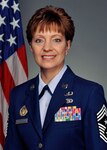 Air Force Chief Master Sgt. Denise Jelinski-Hall, the senior enlisted advisor to the Chief of the National Guard Bureau.