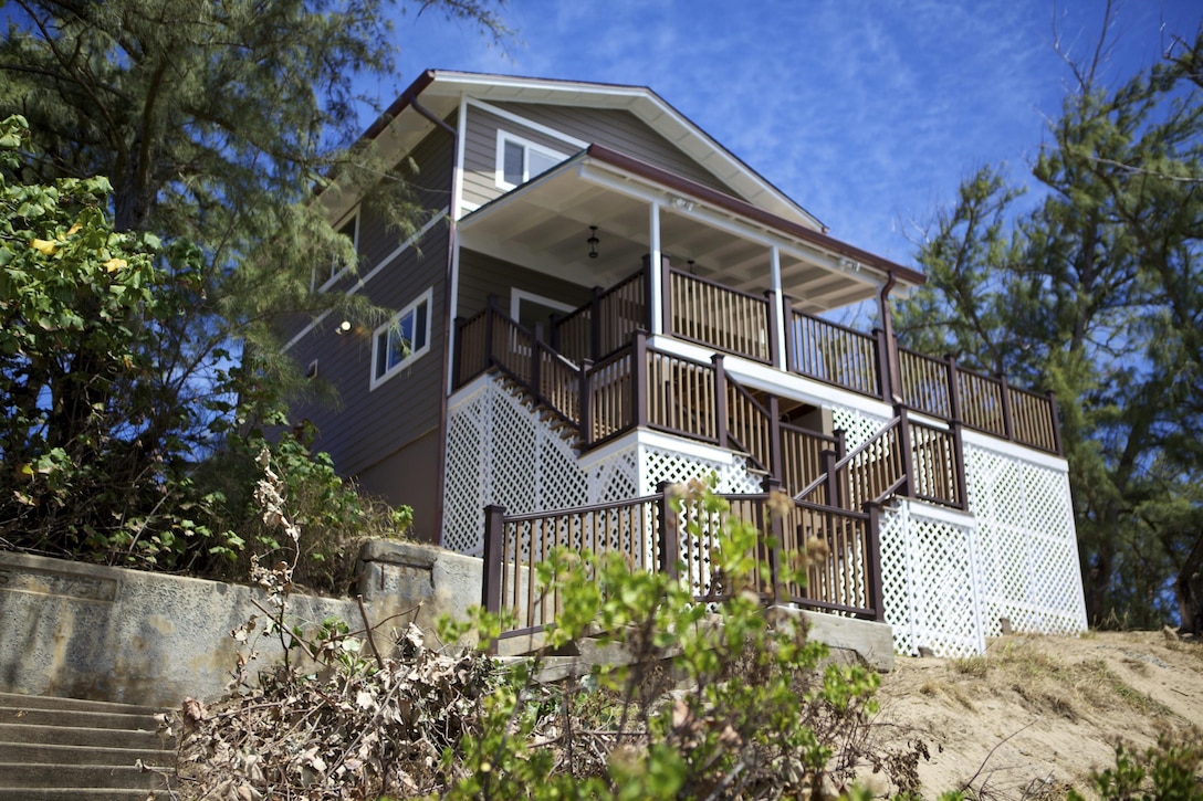 MARINE CORPS BASE HAWAII — The new 1,250-square-foot cottage was built by Seabees from Construction Battalion Maintenance Unit 303 Detachment Pearl Harbor. The cottage overlooks Kaneohe Bay. (Photo by Petty Officer 1st Class Rouel Agustin)