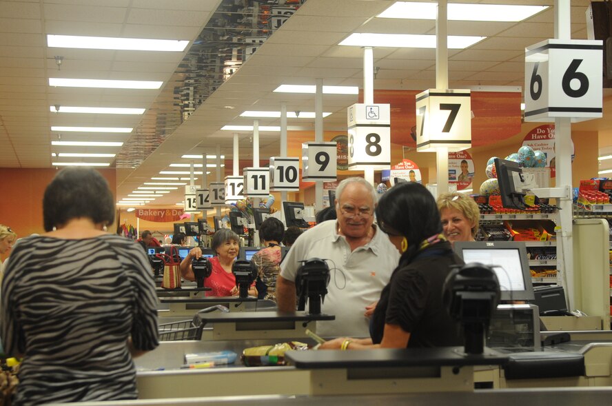 Some of the new renovations are complete at the commissary — refrigeration, energy efficient lights and electronic price displays. Hours of operation are 9 a.m. to 8 p.m. Monday through Saturday and 9 a.m. to 6 p.m. Sunday. (U.S. Air Force photo/Airman 1st Class Devante Williams)