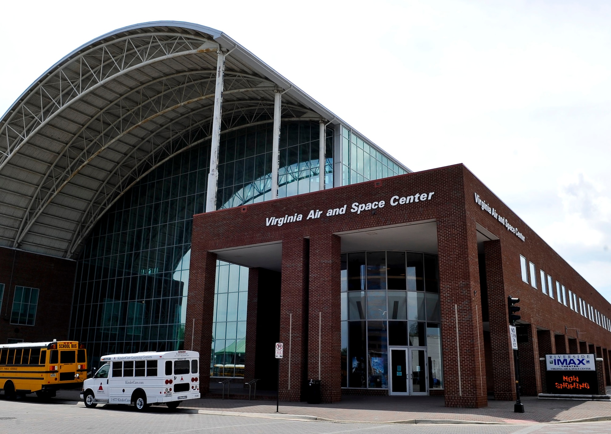The Virginia Air and Space Center, located in downtown Hampton, Va., has many different historical artifacts on dispay. The center offers visitors a glimpse of the past by allowing them to view items such as aircraft and space capsules. (U.S. Air Force photo by Staff Sgt. Wesley Farnsworth/Released)