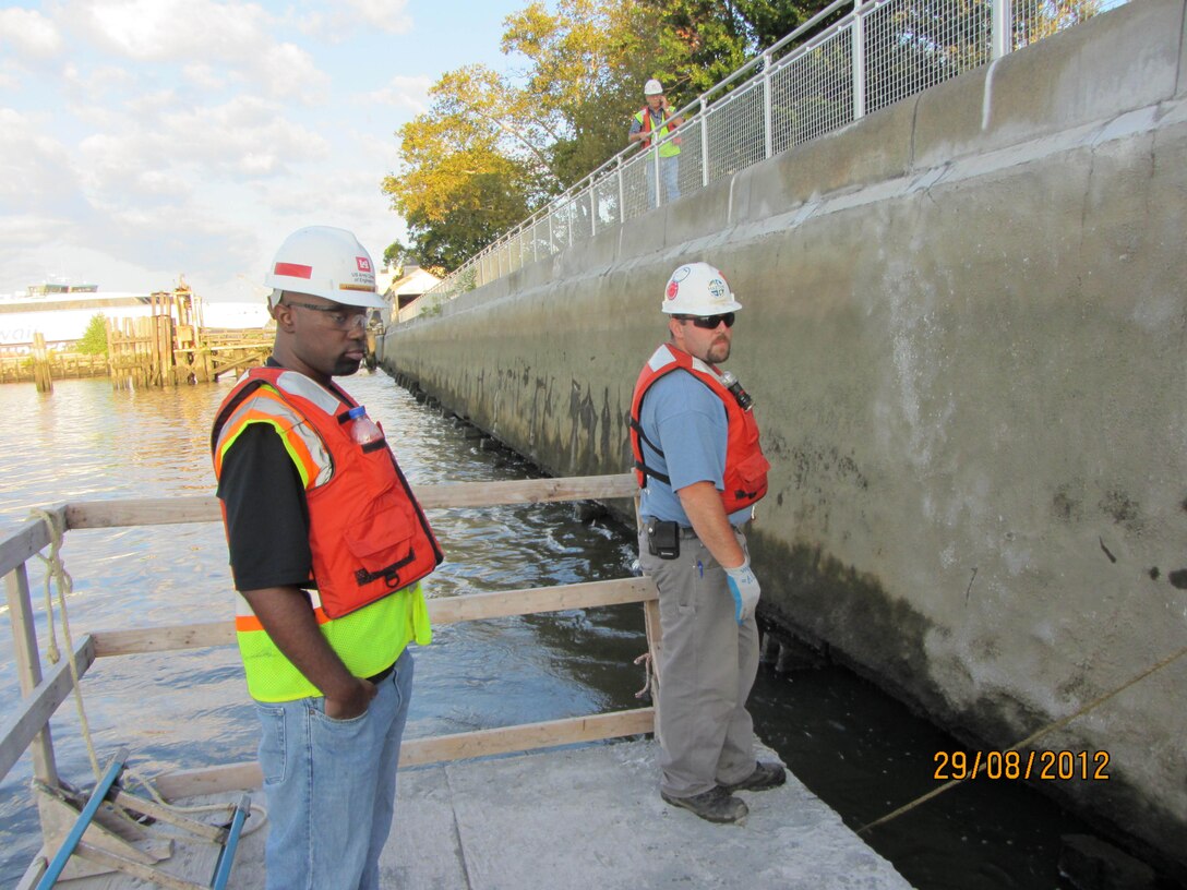 The U.S. Army Corps of Engineers Philadelphia District completed the Philadelphia Shipyard Flood Damage Reduction project in December of 2012. 