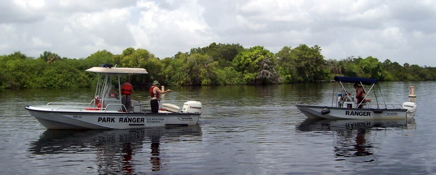 Students learned how to tow and be towed.