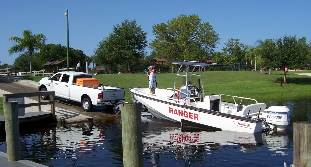 Course participants learned the proper procedures for launching and retrieving a boat. 