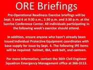 ORE Briefings