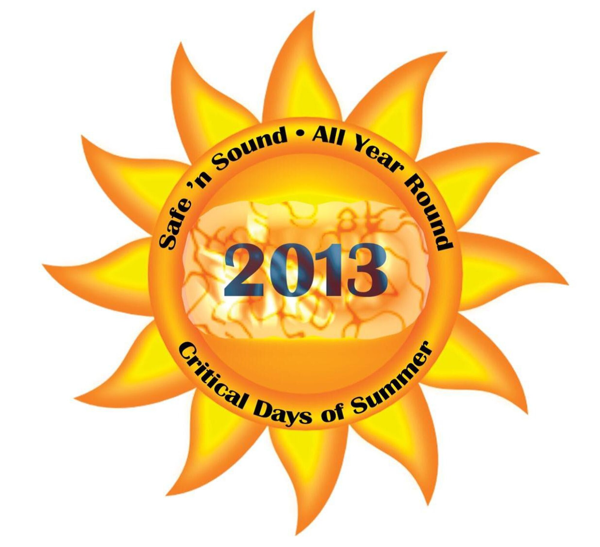 The 2013 Critical Days of Summer campaign kicked off May 24. This year's theme is "Safe n' Sound - All Year Round." (U.S. Air Force graphic)