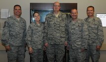 The 5th Medical Group’s Commanders Support Staff manages and provides support for more than 299 personnel who include Active Duty, Guard and Reserve, Civilian and Contractor employees. CSS duo staff is responsible for providing leadership and support to the 5th MDG, 5the Medical Operations Squadron, and 5the Medical Support Squadron commanders. The CSS also provides guidance on a broad range of programs that include the Defense Travel System, Government Travel Card, Leave, Fitness, Security Manager and more. The 5th MDG CSS’ ultimate focus is to provide excellent customer service to each commander and all the men and women of the 5th MDG. (Photo Courtesy of the Command Chief’s Office)