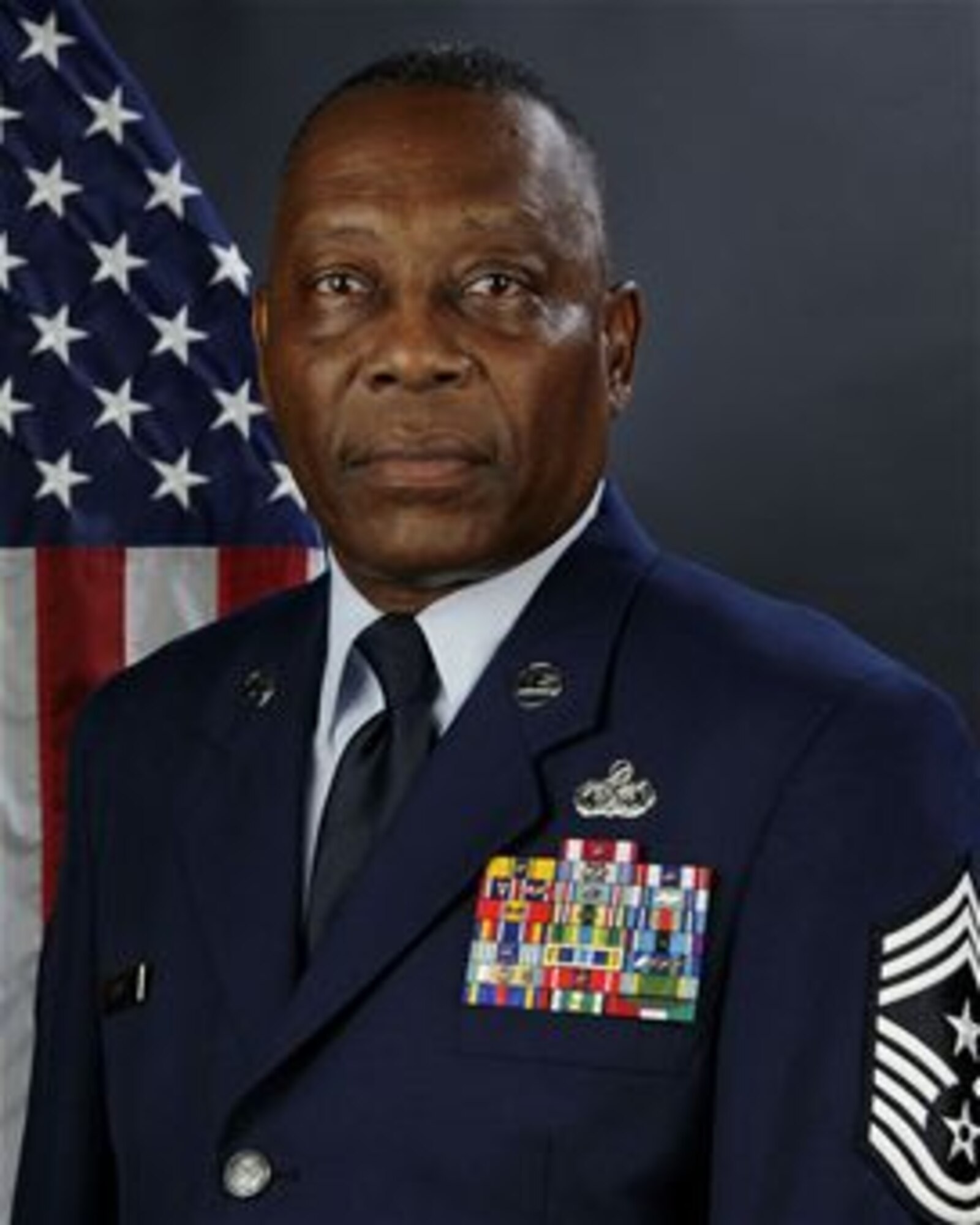 U.S. Air Force Chief Master Sgt. Robert E. Davis, Command Chief Master Sgt. for the 169th Fighter Wing at McEntire Joint National Guard Base, South Carolina Air National Guard, poses for his portrait, August 21, 2013.  (U.S. Air National Guard photo by Tech. Sgt. Caycee Watson/Released)
