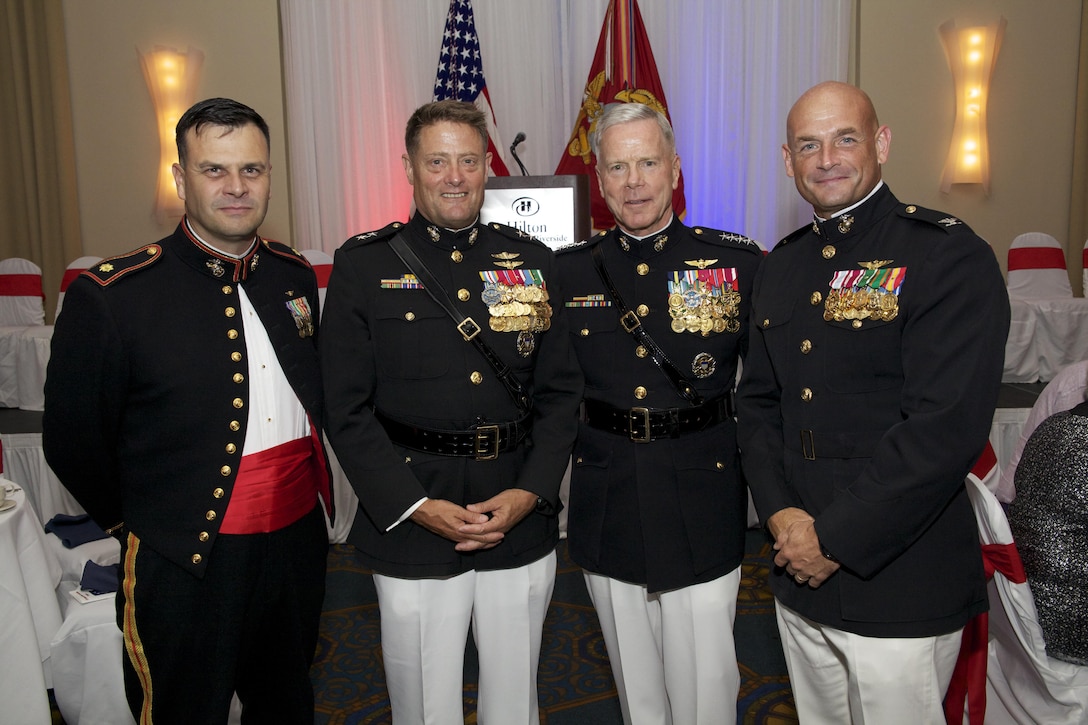 The 35th commandant of the Marine Corps, General James F. Amos, attends the Raider Association Reunion Banquet at the Hilton Riverside Hotel in Wilmington, NC, August 17, 2013. (U.S. Marine Corps photo by Sgt. Mallory S. VanderSchans)(RELEASED)
