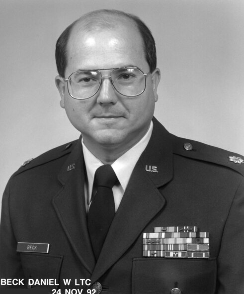 Daniel W. "Dan" Beck; Colonel; 1992 Photo; Commander; 145th Civil Engineering Squadron, Joint Forces HQ Chief of Staff for Air