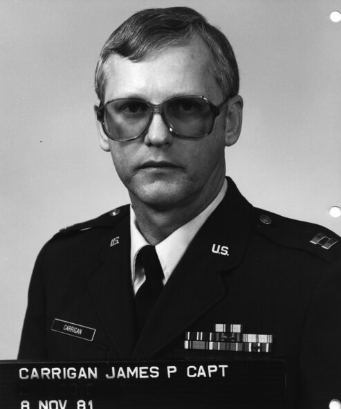 James P. Carrigan; Lt Col; 1981 Photo; Chief of Personnel 145th Support Squadron; 145th Military Personnel Flight; 145th Airlift Group