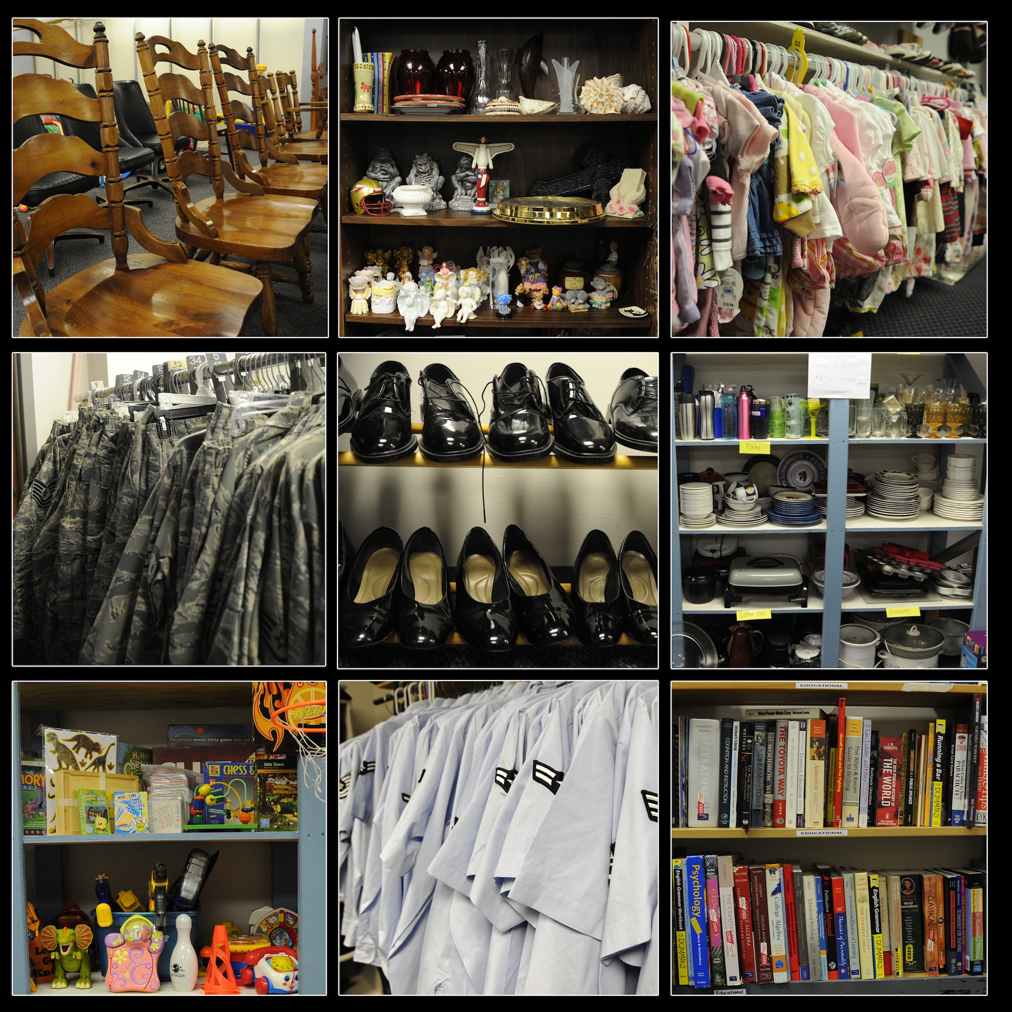 The Whiteman Air Force Base’s Airman’s Attic and Thrift Store are now open on Tuesday’s and Friday’s from 10 a.m. till 2 p.m. The Airman’s Attic offers free items to staff sergeants and below, while the Thrift Store offers discounted items to all Whiteman members. (U.S. Air Force graphic by Airman 1st Class Bryan Crane/Released)