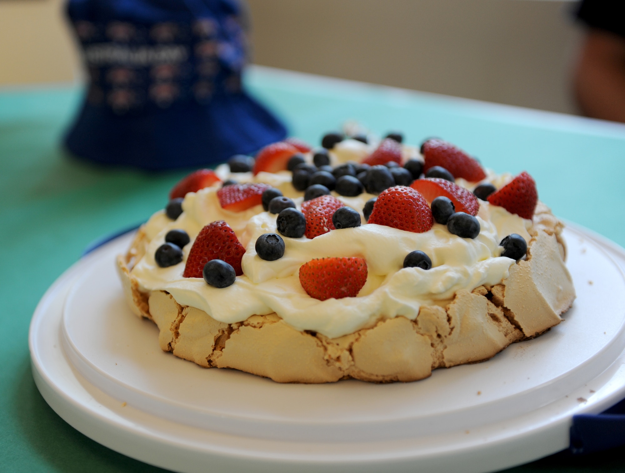 The 9th Force Support Squadron hosted an Around the World Cook-off at the Community Activity Center on Beale Air Force Base, Calif., Aug. 21, 2013. Pictured above is Australian Gnocchi, the overall winner in taste and appearance made by Jessica Cummings. (U.S. Air Force photo by Staff Sgt. Trujillo/Released)