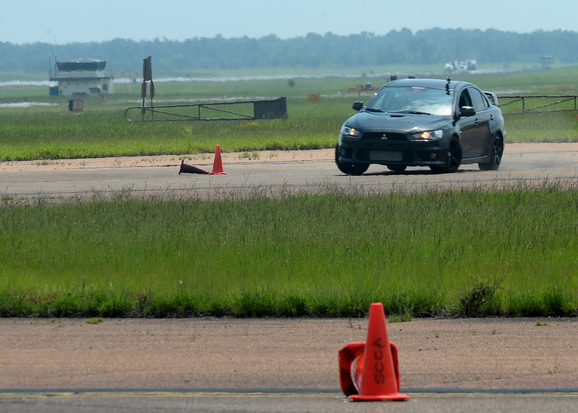 The local Mississippi chapter of the Sports Car Club of America held a one-day autocross race Aug. 17 on the old Columbus Air Force Base SAC ramp. The SCCA’s mission is to bring motorsports to the masses of American men and women who are passionate about automobiles, speed and competition. (U.S. Air Force Photo/Airman 1st Class Charles Dickens)