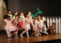 Children who participated in the weeklong Missoula Children?s Theater program, hosted by Joint Base San Antonio Youth Programs, perform ?Jack and the Beanstalk? Aug. 16 at the Randolph Fleenor Auditorium.  (U.S. Air Force photo by Don Lindsey)