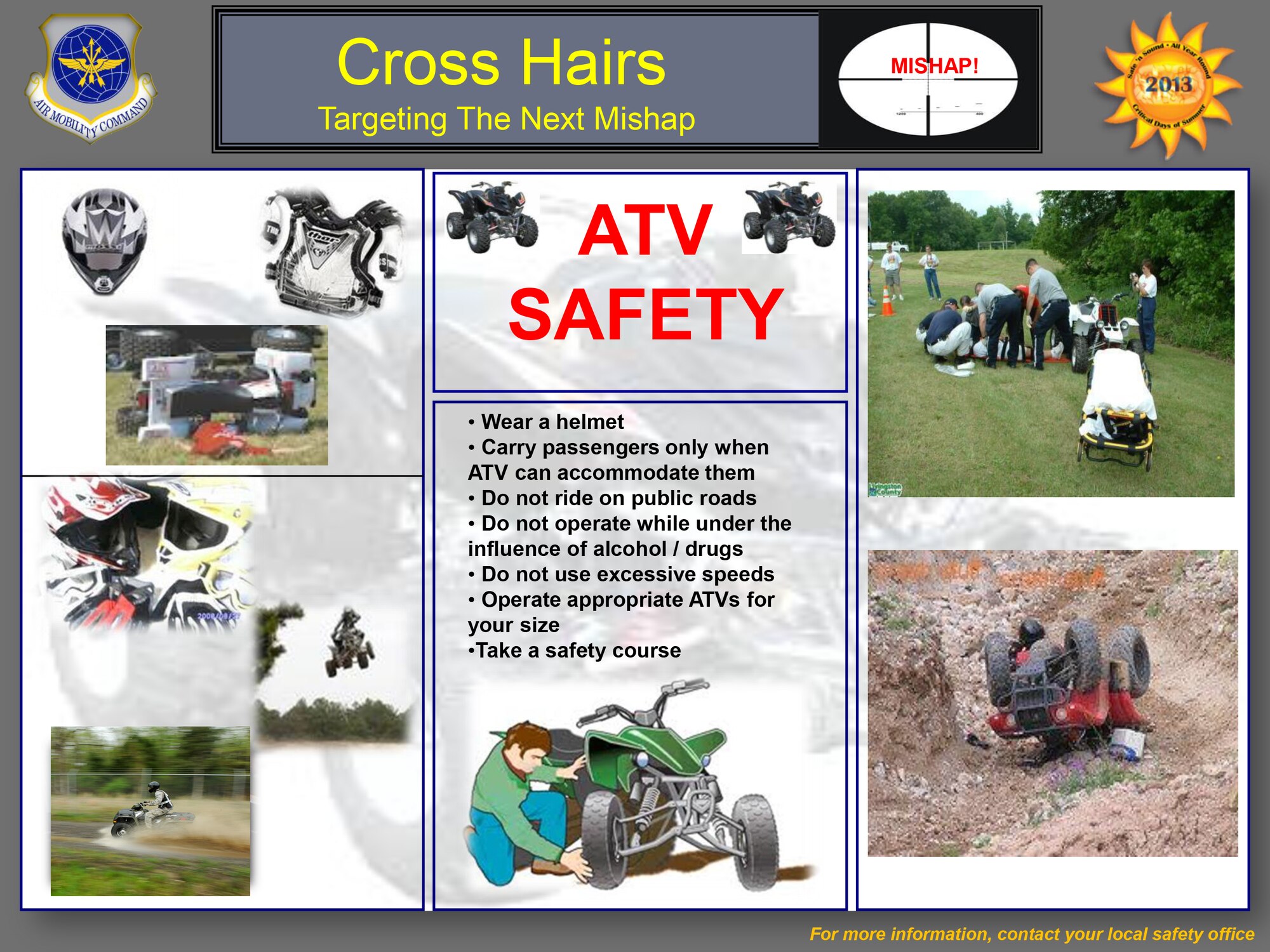 Critical Days of Summer winds down as safety 365 picks up. Remember to be safe this week while riding ATV’s and have a safe Labor Day weekend. 