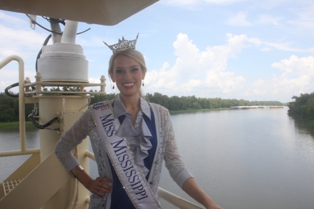Miss Mississippi 2013 Chelsea Rick was a special guest of the Mississipi River Commission.