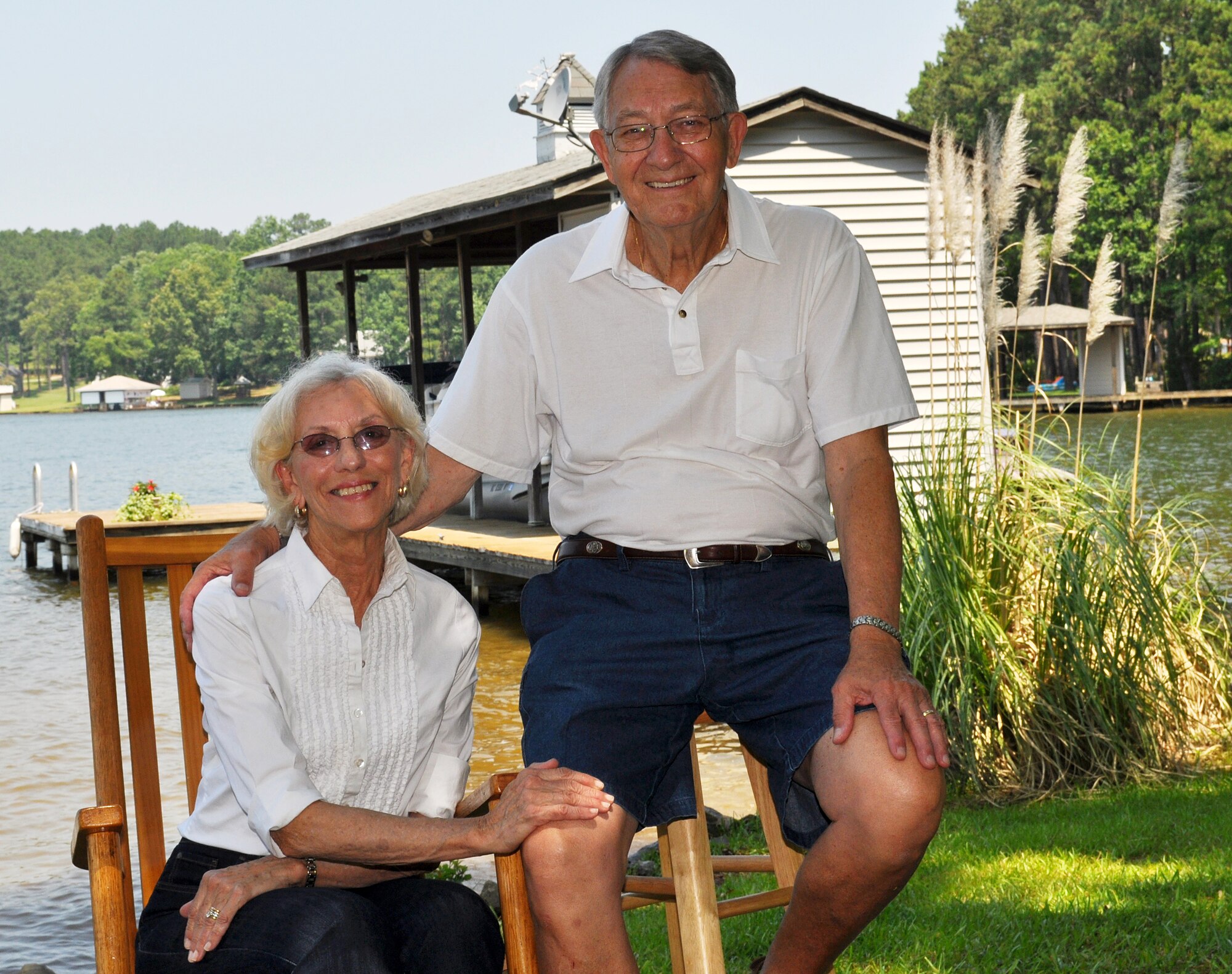 Norma and Bill Berry, and their daughter Patrice Allen (not pictured) have collectively served 100 years of civil and military service. According to Patrice, her parents invested time into their family, keeping them grounded and making them strong. (Courtesy photo/Released)