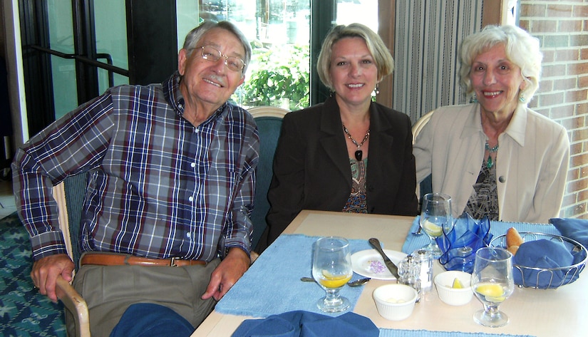 (From left) Bill berry, Patrice Allen and Norma Berry have collectively served 100 years of civil and military service. The Berry family’s pride and dedication to their military served as a foundation to shape their lives. (Courtesy photo/Released)