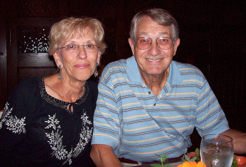 Norma and Bill Berry, and their daughter Patrice Allen (not pictured) have collectively served 100 years of civil and military service. According to Patrice, their military mindedness and patriotism has helped to create a strong connection to the Air Force community. (Courtesy photo/Released)