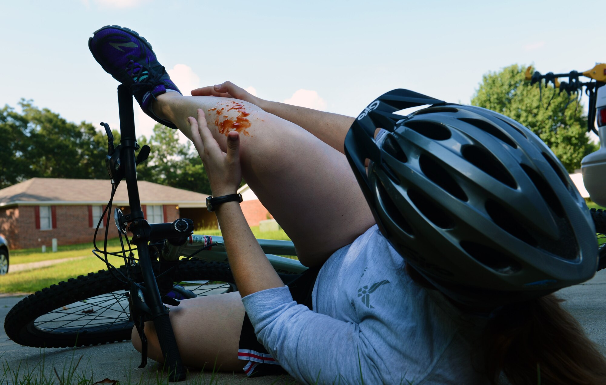 All bicyclists must obey safety tips while riding to prevent injuries, Sumter, S.C., Aug. 23, 2013 Labor Day weekend marks the traditional end of summer season and the critical days of summer. (U.S. Air Force photo by Senior Airman Tabatha Zarrella/Released)
