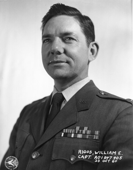 William E. "Bill" Riggs; B Gen; 1960 Photo; 145th Combat Support Administration Officer; Assistant Adjutant General for Air, NCANG 