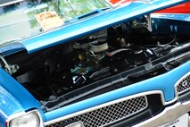This year’s annual block party and car show were hosted in conjunction with an end of summer Community Fair, Aug. 23. The show displayed more than 50 cars and trucks from the 1920s to the present. The show also featured eight custom motorcycles. The combined event resulted in one of the largest crowds to date. (U.S. Air Force photo/Airman 1st Class Apryl Hall)