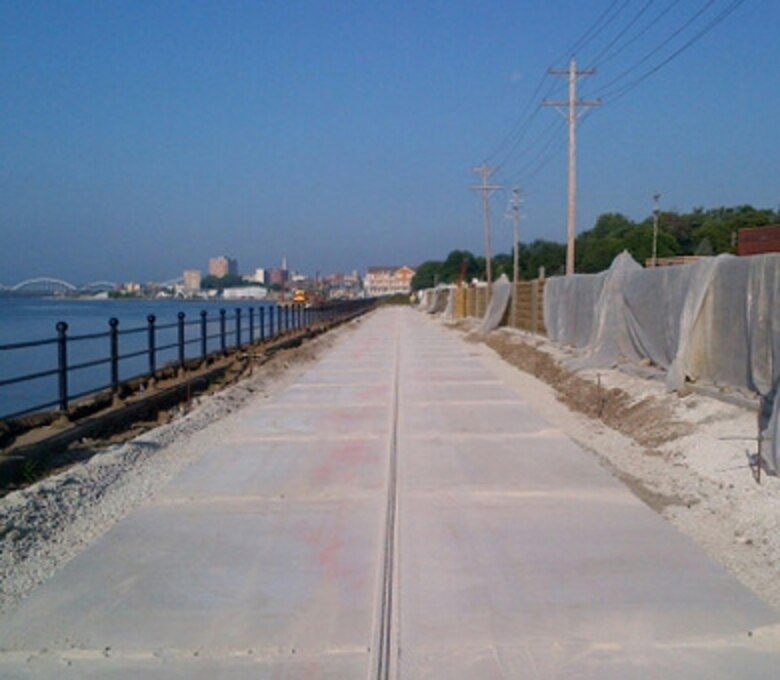 The City of Davenport's Riverfront Trail alongside the Iowa American Company's East River Station Treatment Plant will be opening soon.