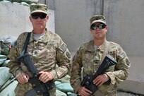 First Sgt. Glenn Myers and Sgt. Alex Myers, a chemical, biological, radiological and nuclear specialist, are a father-and-son team and brothers in arms.