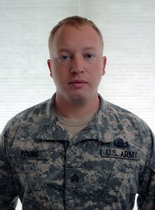 Sgt. Joseph Young of the New York National Guard was honored for heroism in combat at a ceremony July 19, 2013, in New York.