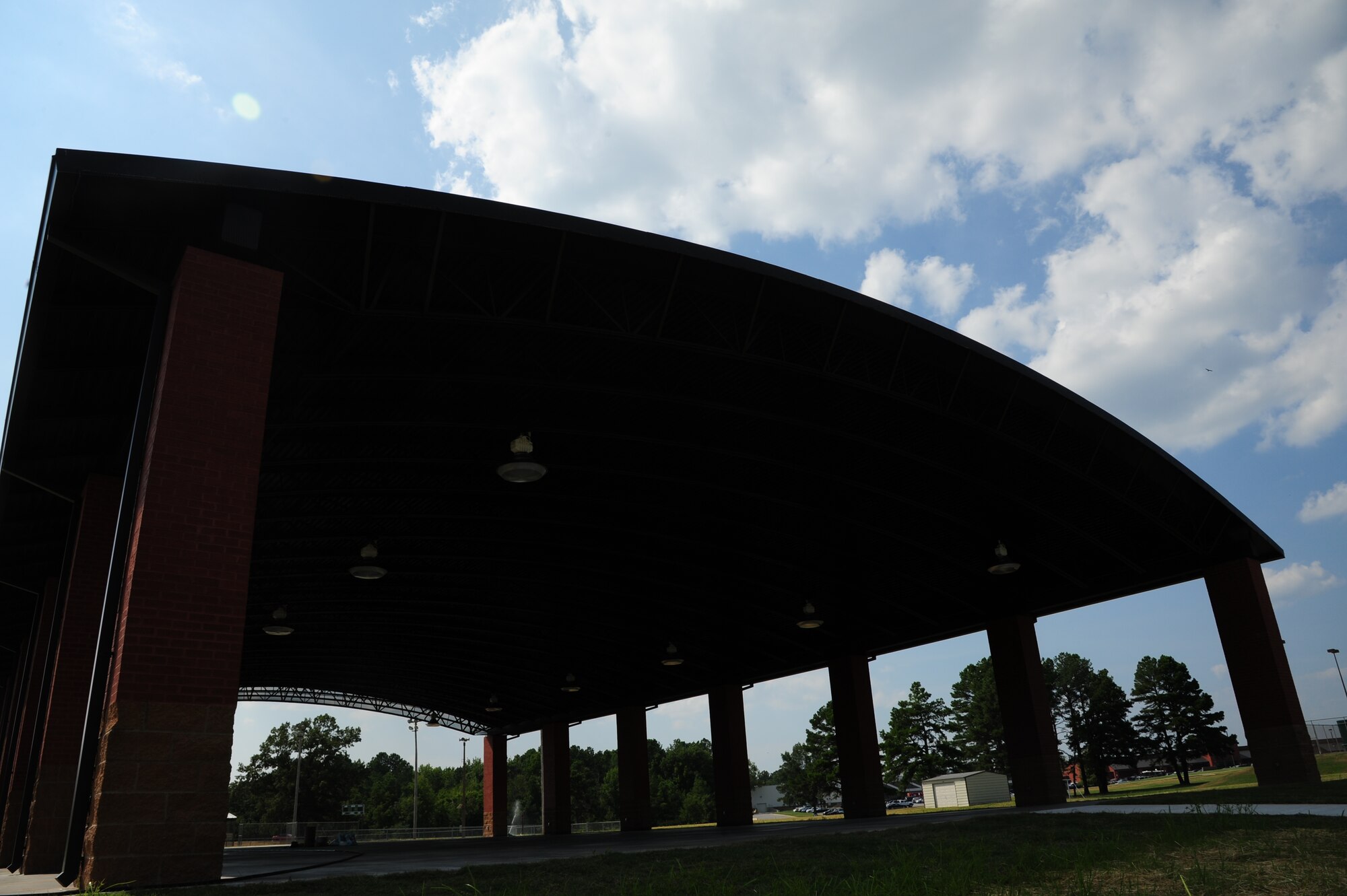 The Warfit pavilion is currently open waiting  for GTC purchased equipment. (U.S. Air Force photo by Senior Airman Kaylee Clark)