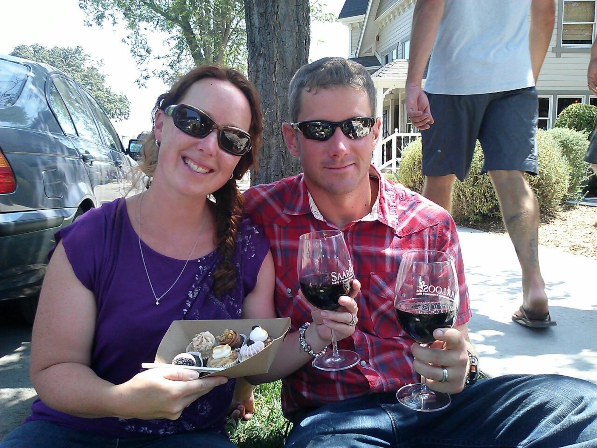 Royal Canadian Air Force Capt. Phil Desmarais, 533rd Training Squadron Student Operations flight chief, poses with his wife, Catherine, in July 2013. The Desmarais' changed their lifestyle and have lost a combined total of 101 pounds. (Courtesy photo)