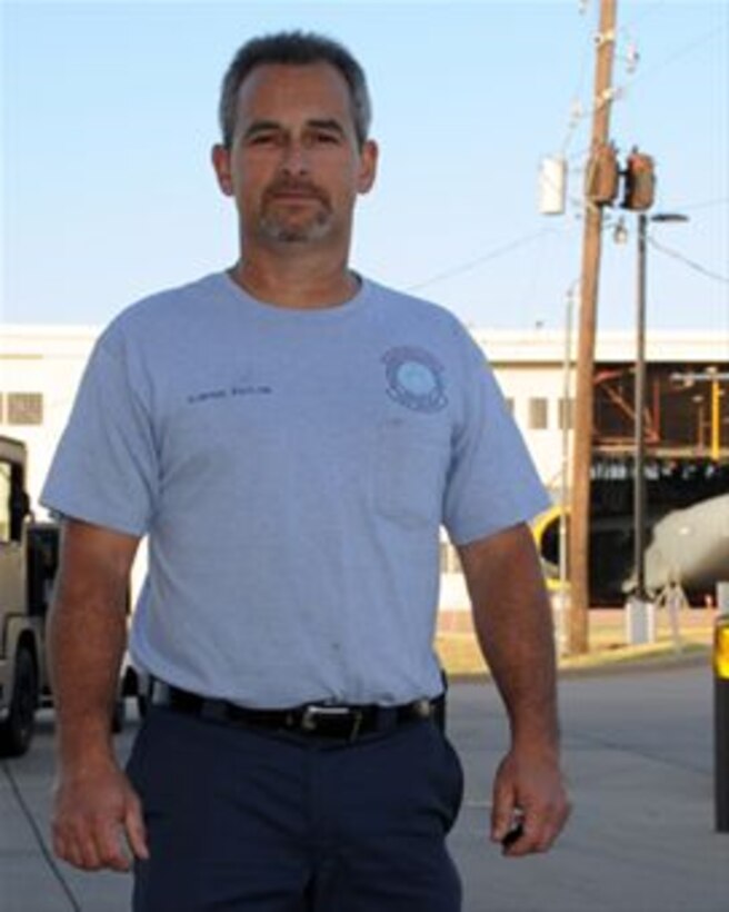 Mr. Dave Farley (not shown) and Mr. Lonnie Taylor work in the 97th Maintenance Directorate Aerospace Ground Equipment flight providing maintenance for all aircraft support equipment. Since 2007, a ground heater unit blew the exhaust stack off due to a misaligned electrode and excessive raw fuel in the burner can seven times. In addition, the incident caused damage to the unit’s heat exchanger at a cost of $24,000 and could have injured personnel and aircraft assets. Mr. Farley and Mr. Taylor not only turned in a deficiency report and an Air Force Form 1067 Modification Proposal to address this hazardous problem, they developed and made recommendations for an alignment tool, adding a clamp to keep the electrode aligned while suggesting a fuel drain be added to the burner can to ensure excessive fuel drained back to the tank. Depot engineers took the ideas of Mr. Farley and Mr. Taylor and developed a test program for the engineering design that was tested here at Altus.  After six years of testing, meeting with engineers and refining the suggested changes to the heater unit; a new alignment tool, addition of a clamp to keep the electrode aligned, and new burner can configuration were approved August 14, 2013.  These two individuals set the standard for all others to follow and are examples of why 97th MX was recognized as a Voluntary Protection Programs star site.