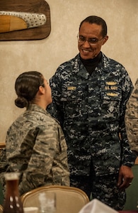 MINOT AFB, N.D. (Dec. 2, 2013) After taking command of U.S. Strategic Command Nov. 15th, Admiral Cecil D. Haney&#039;s first unit visits were to the 5th Bomb Wing and 91st Missile Wing at Minot AFB, N.D. Speaking with Airmen in these units, Haney stressed the vital nature of their contributions to our nuclear deterrence mission.