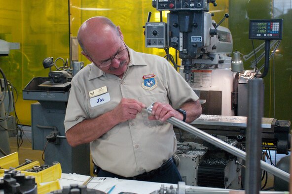 DAYTON, Ohio -- Jon Frank began volunteering after participating in a Behind the Scenes Tour of the restoration hangars. (U.S. Air Force photo)