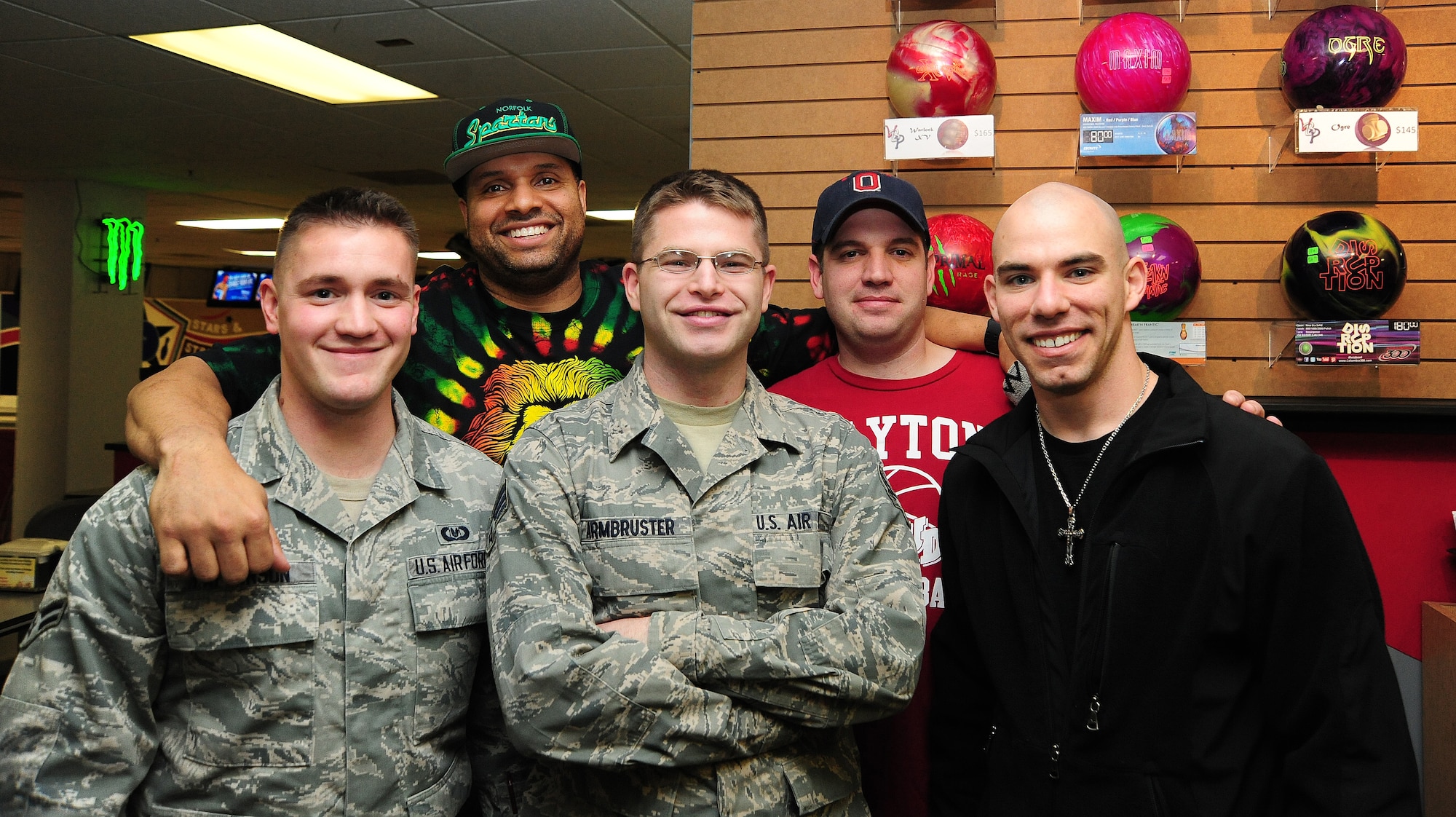 U.S. Air Force members from the 509th Operations Support Squadron aircrew flight equipment flight won one of two bowling events during a fundraiser for the Combined Federal Campaign at the Stars and Strikes Bowling Alley on Whiteman Air Force Base, Mo., Nov. 22, 2013. More than $900 was raised for the CFC during the fundraiser. Each year, the CFC allows Service members and civilians to make monetary contributions to their choice of more than 1,800 agencies, charities and organizations. CFC ends Dec. 15, 2013.  (U.S. Air Force photo by Staff Sgt. Nick Wilson/Released)