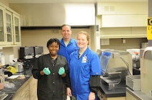 Dental Laboratory Technology is both a science and an art. Since each dental patient's needs are different, the duties of a technician are comprehensive and diverse. Technician duties include fabricating fixed and removable prosthesis; such as, crowns, bridges, veneers, retainers, dentures and implants in accordance with the Dentist’s prescription. In some labs, the tech is responsible for oral maxillo-facial reconstruction (eyes, ears, and noses) to aid cancer patients and wounded warriors. Their role in the 5th Bomb Wing and 91st Missile Wing missions is to ensure all members are deployable and our PRP personnel are “Fit and Clear.” Essentially, they put the “Bite in the Fight” and the “Bling in the Wing!” (Photo courtesy of the Command Chief’s Office)