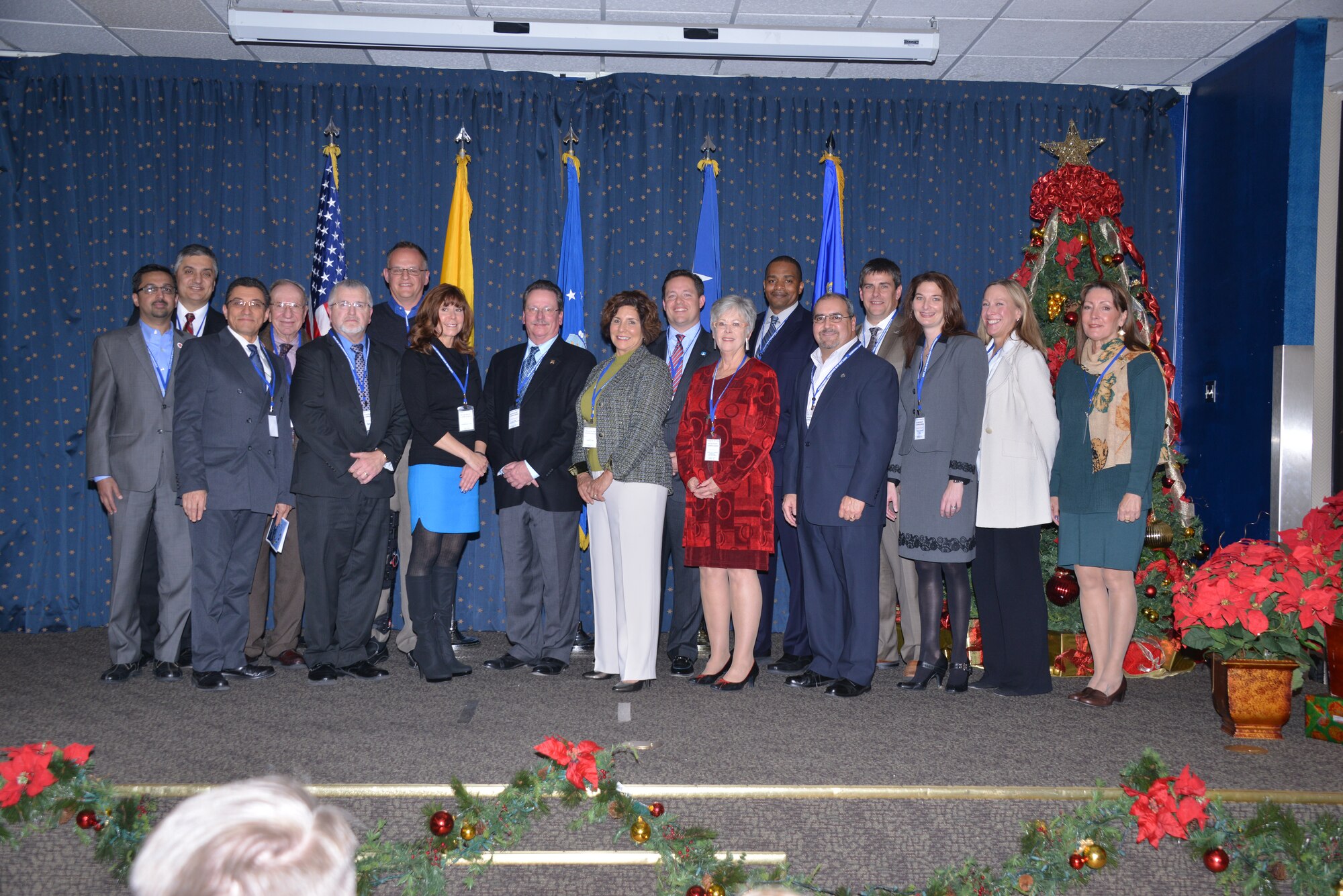 Team Kirtland unit commanders and directors welcomed local civic and business leaders Dec. 3 for the 2014 Honorary Commanders Assumption of Command ceremony at the Mountain View Club. The honorary commanders program is a cornerstone of the base’s civic outreach to influential members of the Albuquerque and New Mexico civilian communities.  (Photo by Todd Berenger)