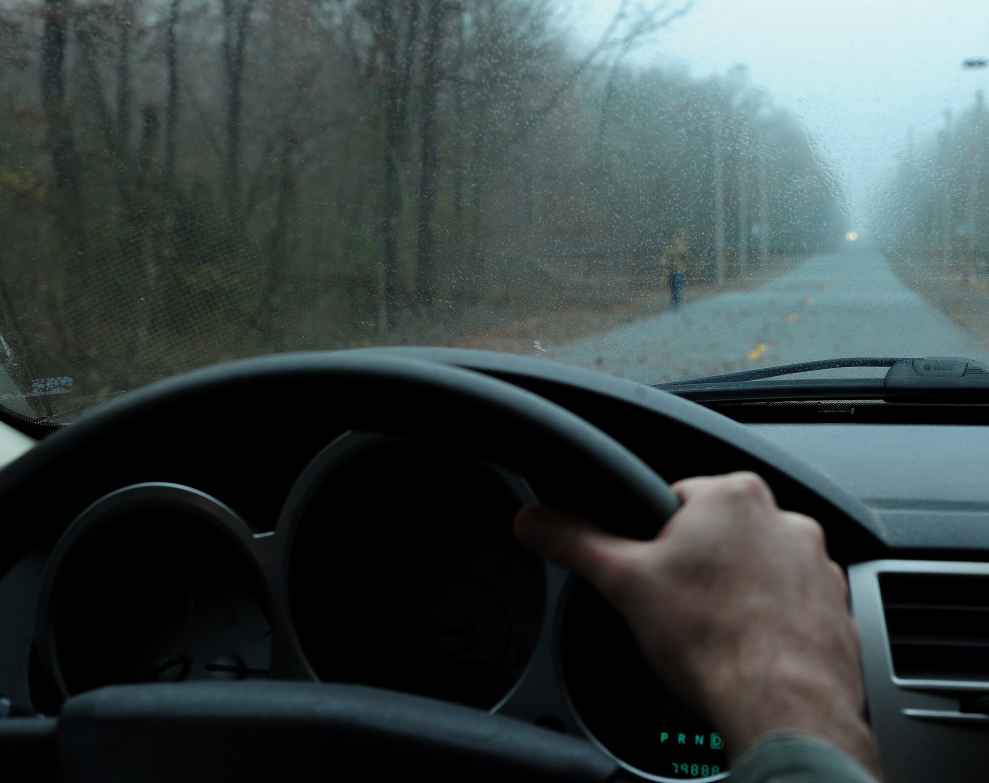 During the winter months, Team Little Rock members are reminded to be aware of winter hazards while driving. Several vehicle mishaps resulted from hazards such as inclement road conditions, black ice, snow, wildlife and inattentive driving during the 2012-2013 winter season. For more information on winter safety, contact the base safety office. (U. S. Air Force photo by Senior Airman Kaylee Clark)