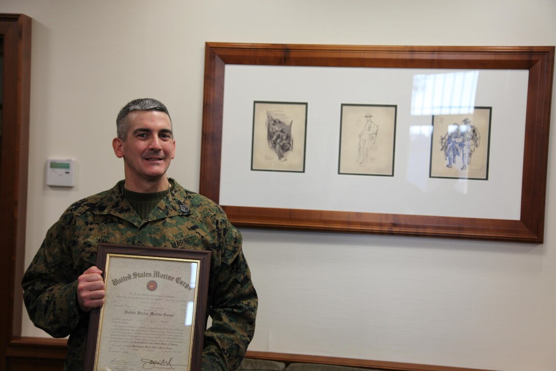Andrew Nackley is now a staff sergeant in the United States Marine Corps.  Assigned as a senior intelligence analyst with Marine Corps Forces Europe and Africa, the Baton Rouge, La., native selected a path less traveled, having enlisted into boot camp at the age of 32.  Although impacted by 9/11, he says joining the Marine Corps was, "a long time coming."  