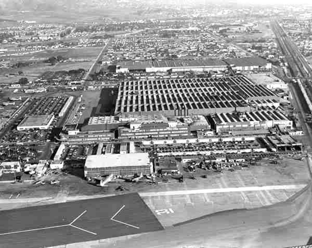 The Los Angeles District was tasked with a seemingly impossible mission in the wake of the bombing of Pearl Harbor by Japanese forces on Dec. 7, 1941: To camouflage acres upon acres of Los Angeles real estate where military aircraft were being built.  Lockheed Aircraft’s Burbank factory before the District was done with its groundbreaking camouflage project. (Photos courtesy of Lockheed via thinkorthwim.com)