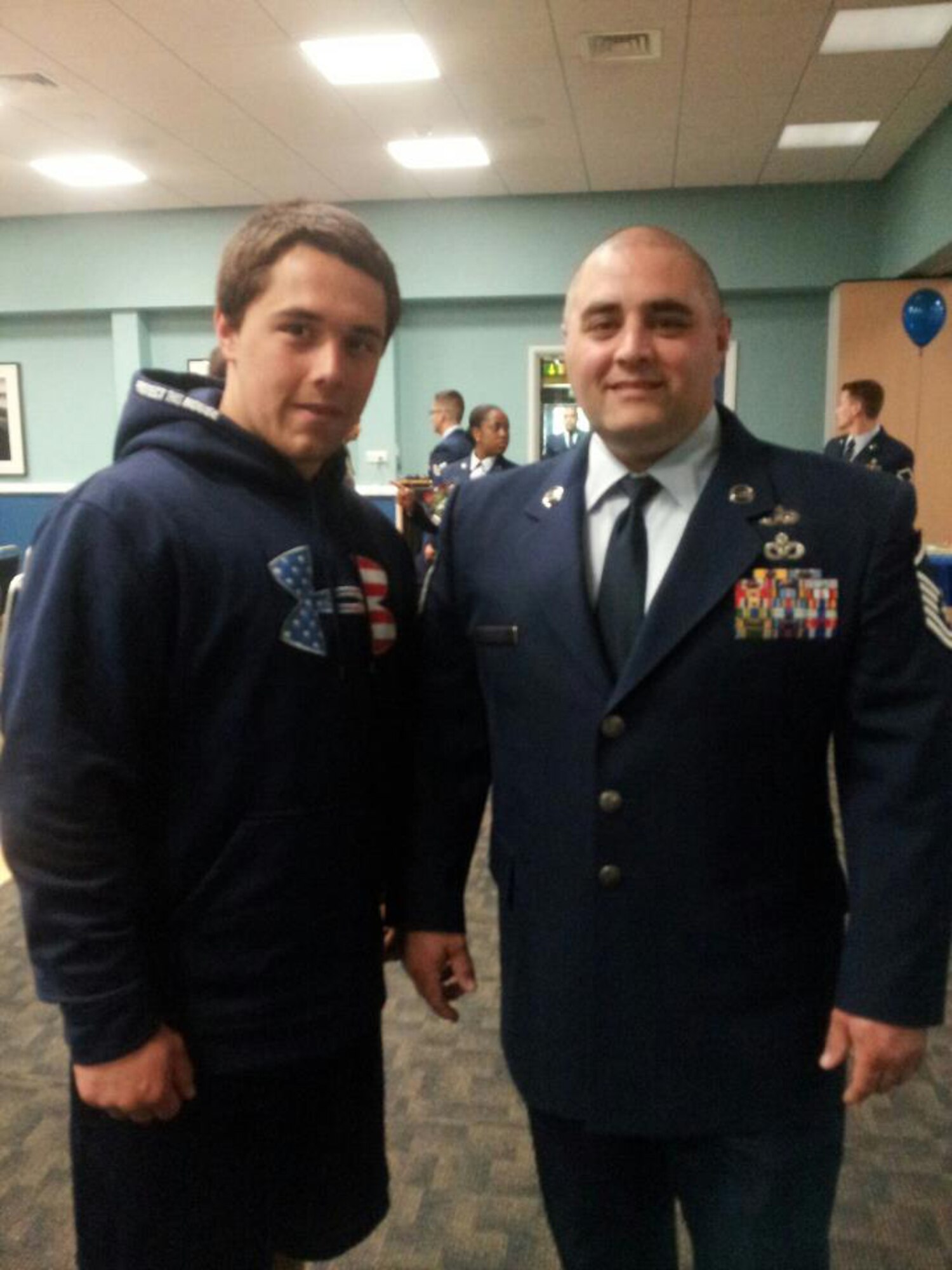 Master Sgt. Shawn Leach before reaching his fitness goals. (Courtesy photo)
