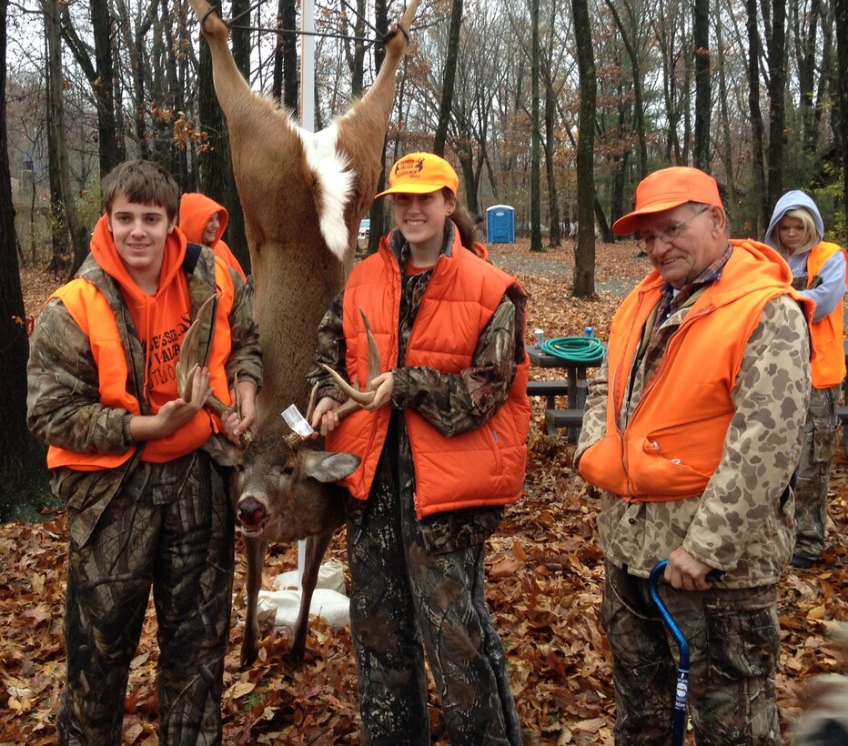 First time hunter, Don Williams with his 11-point buck.