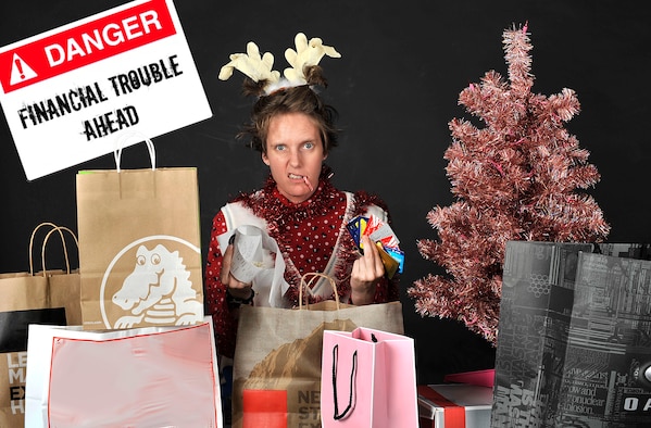 Don’t let poor holiday financial planning make the New Year less merry. For more information on financial planning, call Tom Snyder at (850) 884-5441. (U.S. Air Force photo illustration/Airman 1st Class Andrea Posey) 