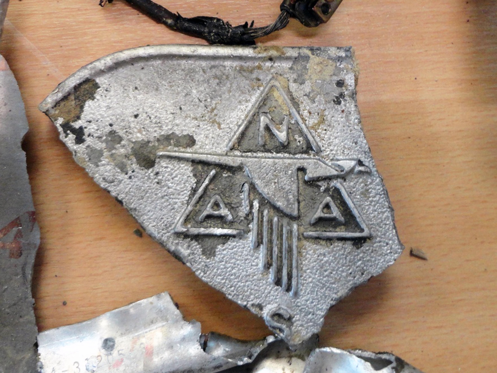 An emblem from a P-51 Mustang aircraft that belonged to the 335th Fighter Squadron was found at a crash site in Belgium. Wings of Memory excavated the aircraft which was involved in a mid-air collision during World War II, and plans to offer parts to the 335th FS, Seymour Johnson Air Force Base, various museums and diverse restoration projects. (Courtesy Photo)